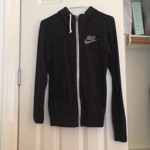 Nike dark grey zip up